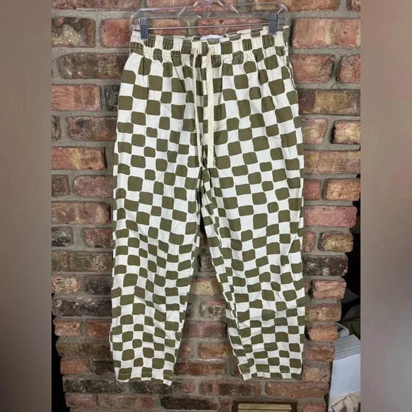 Urban Outfitters Checkered Drawstring Pants - Picture 1 of 3